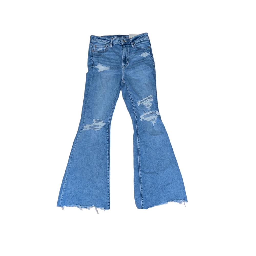 AE flare ripped jeans